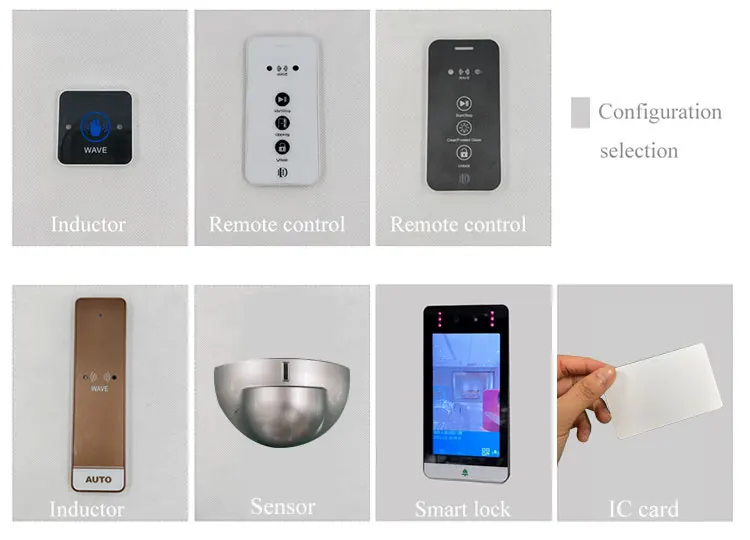 HDSAFE automatic sliding door sensor remote control house door soft closing telescopic smart glass automatic sliding door system