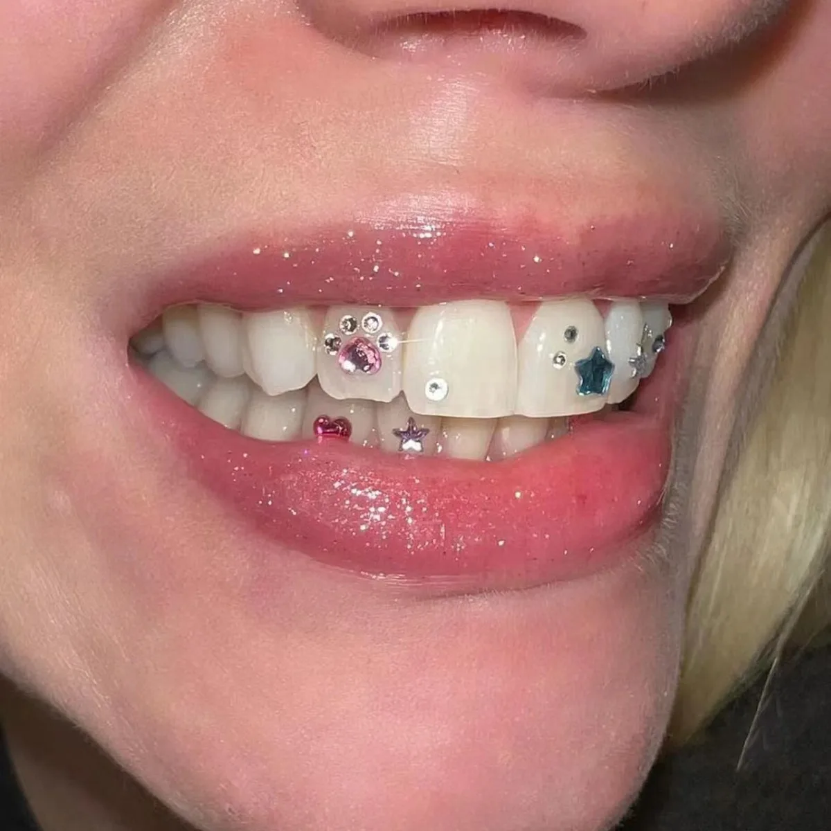 newest product hip-pop decoration retro tooth gemstone high quality zircon hot girl fashion trendy cool jewelry