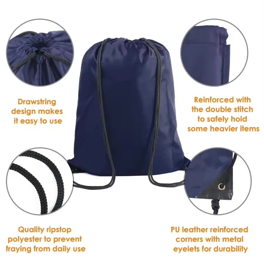 Ulikeke High Quality Custom Promotional Drawstring Shoe Gift Bag Christmas Printed Fabric Best Price Cheap Sale