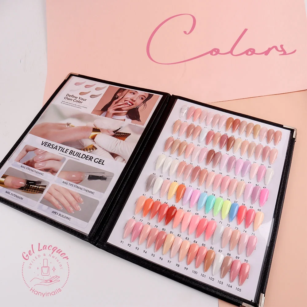 Hanyinails factory OEM Gel Nail Extension Soft White Clear Pink Nude Tan brush on Builder in the bottle Construction Gel