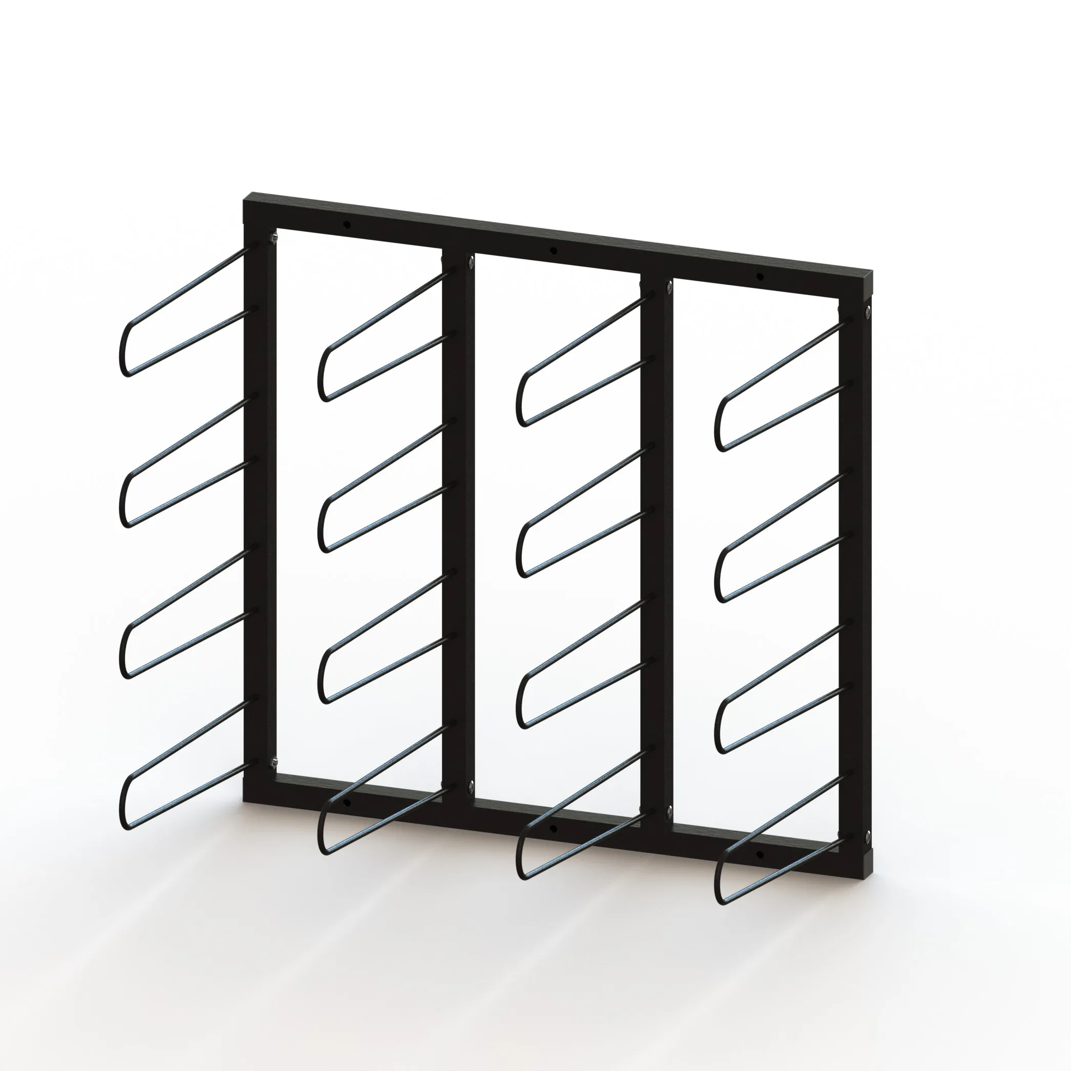 Industrial Wall Mount Vinyl Storage Rack Metal Display Vinyl Roll Wall Rack