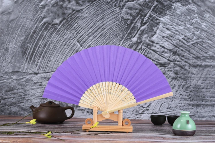 
Foldable Hand Fan Design Your Own Custom Bulk Chinese Bamboo Paper Fan 