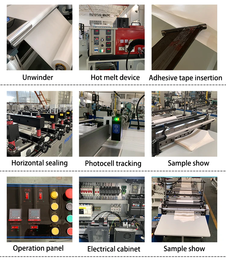 HP-PC Hanplas Biodegradable Glassine Paper Bag Garment Receycable Clothing Bag Transparent Paper Packaging Bag making machine