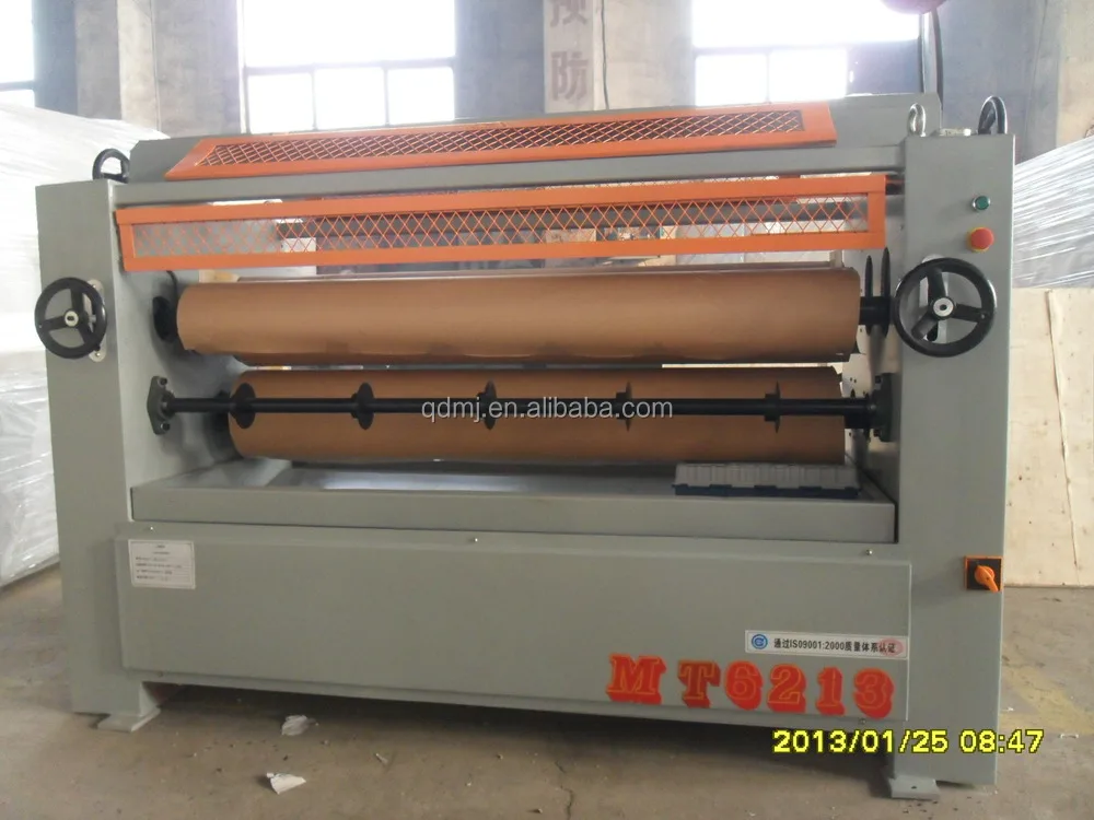 Two Double Side Woodworking Machinery Wood Panel Plywood Veneer Spreading machine Adhesive Glue Spreader