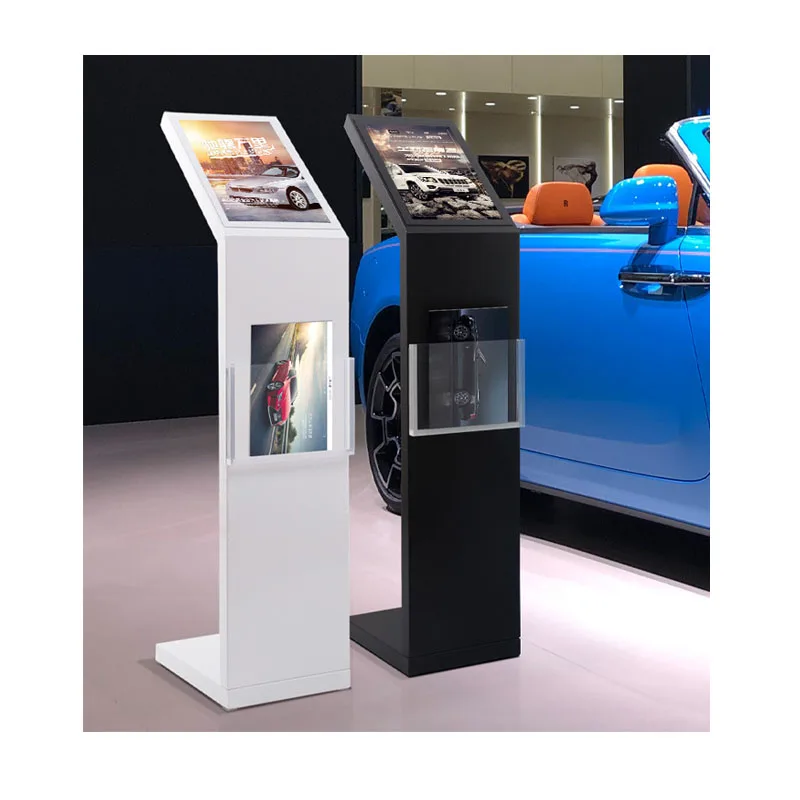 Custom Popular auto shop metal display rack car showroom a4  floor  iron display stand for brochure