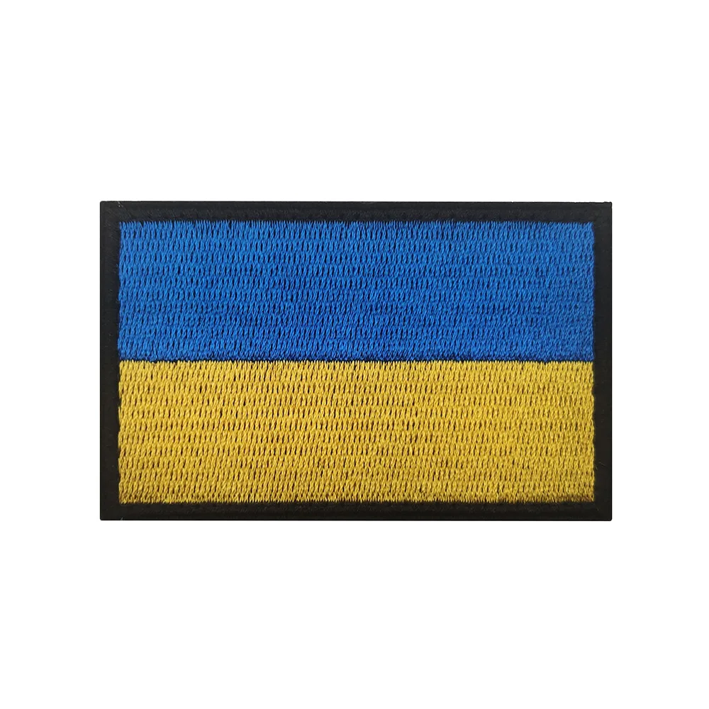 Nx Factory Sale Ukraine Badge Country Ukraine Flag Pin Sew On Tactical Hat Blazer Ukraine Pins for Demonstration