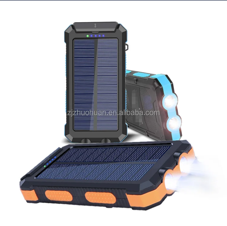 High Quality 20000mAh Solar Emergency Supply With LED Dual USB Ports Banks Anker Magnetic Power Bank