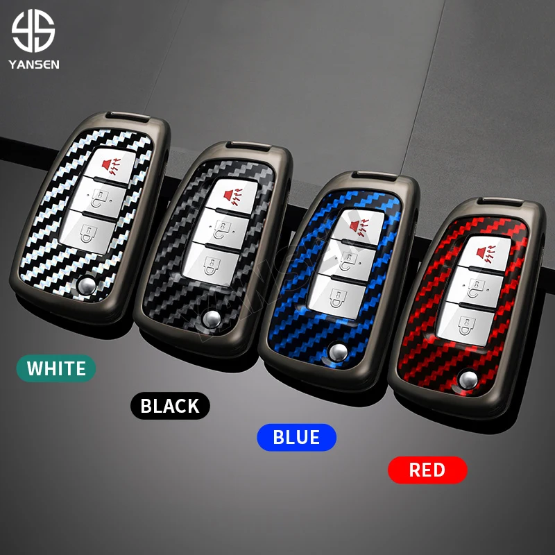2023 NEW Carbon Fiber Car Key Cover Case Shell For Nissan Qashqai J11 X-trail Tiida Trail MAXIMA ALTIMA Juke Sylphy LIVINA