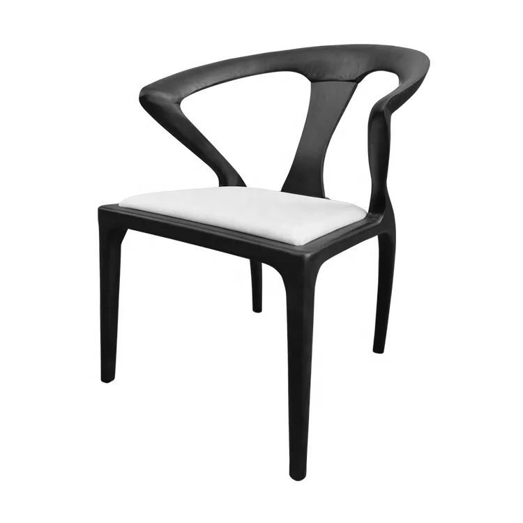 Minimally modern hotel lobby negotiation area, solid wood backrest chairs, bar counter, restaurant aSH chairs household use