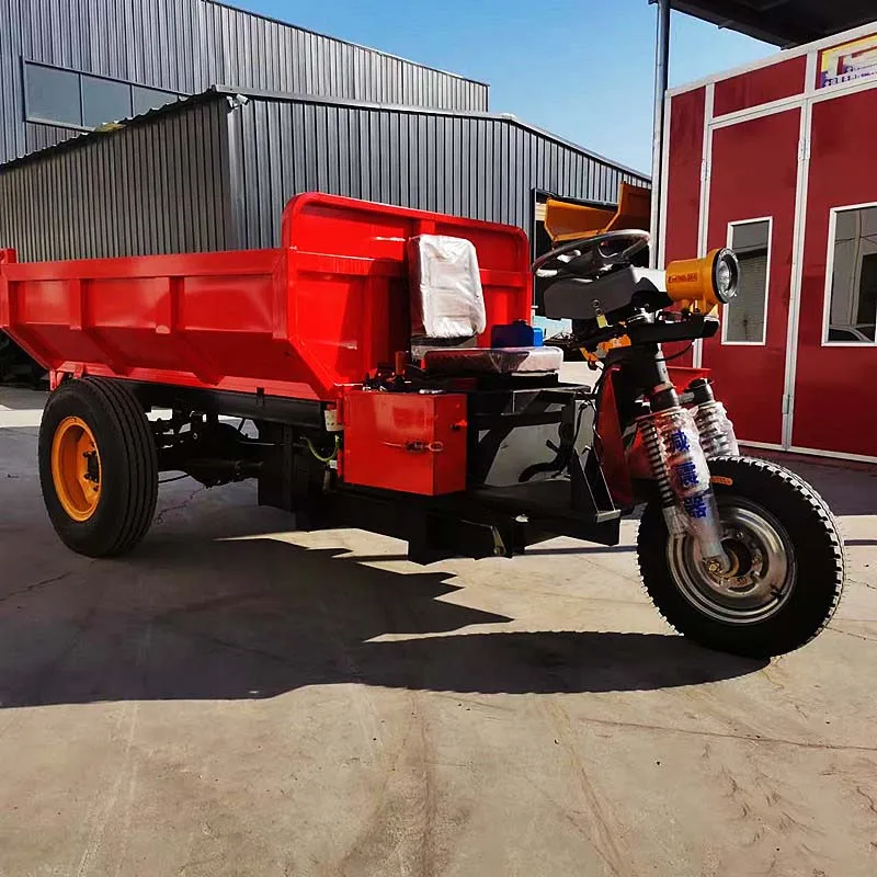 Mine use big wheel tricycle cargo electric tricycle diesel cargo tricycle with 18 hp diesel engine