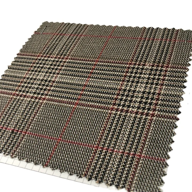 
Spring and Autumn Dress Suit Uniform Woven T/R Classic Plaid Yarn Dyed Factory Supply 