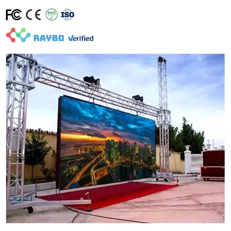 RAYBO высокое разрешение быстрая сборка аренда наружная Светодиодная панель P2.9 P3.91 p4.81 мм уличный светодиодный экран для концертного мероприятия
