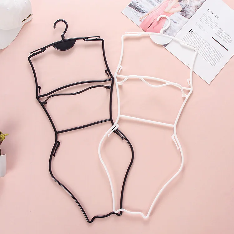 Wholesale Customized Fashion Plastic Body Shape Hanger Shop Display Women Swimwear Hanger