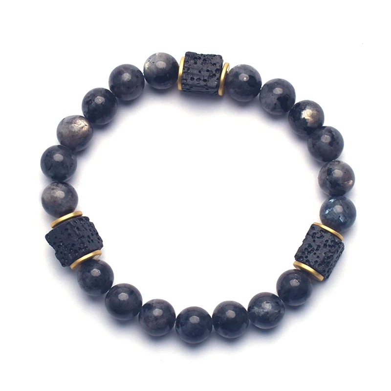 8mm Handmade Men Women Stretchy Healing Natural Crystal Round Beads Gemstone Bracelet for Gift