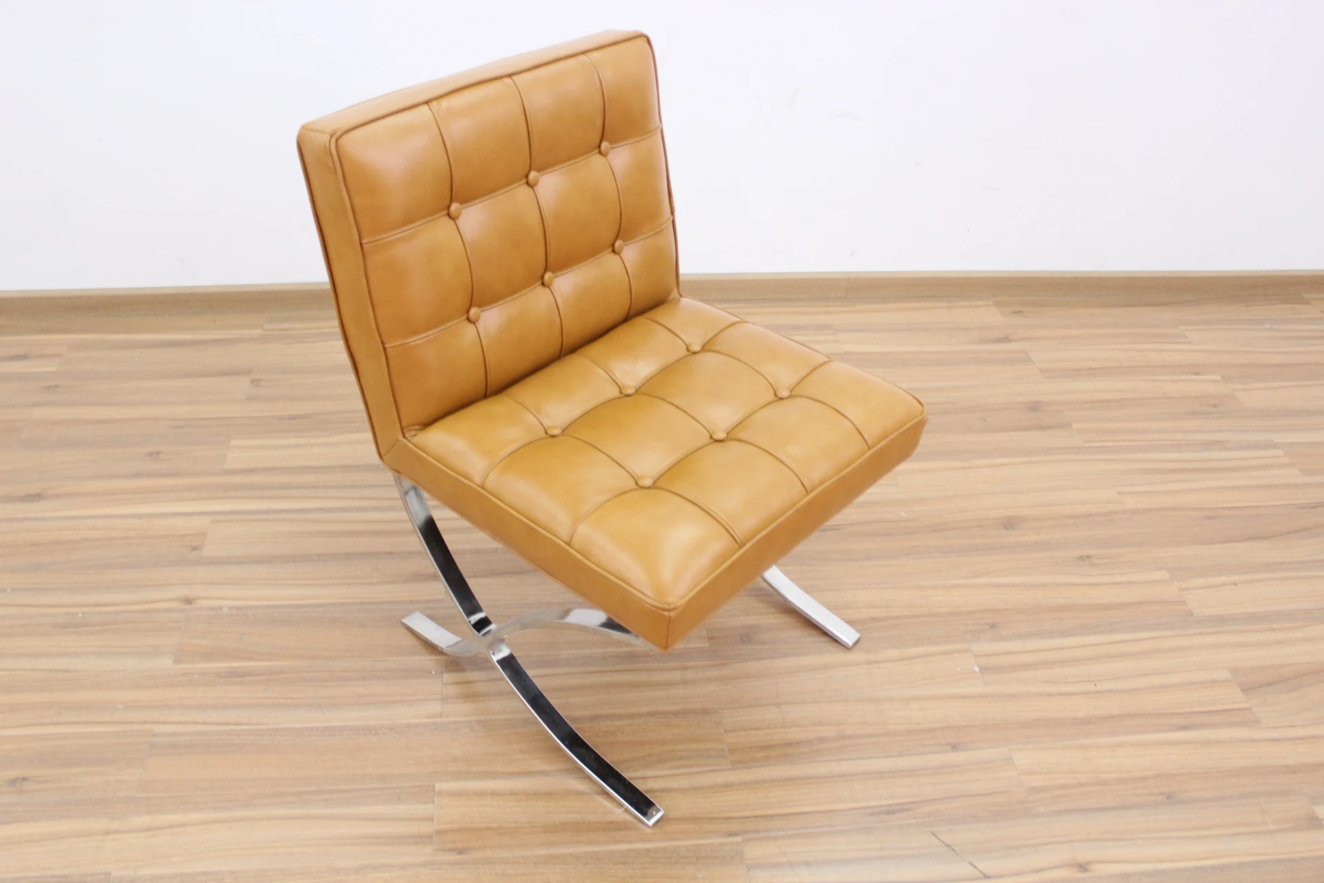 Tufty leather dining chair mid century dining chair