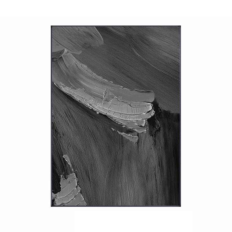 Abstract Minimalist Black And White Artwork 3D Textured Nordic Wall Art Decorative Paintings For Living Room