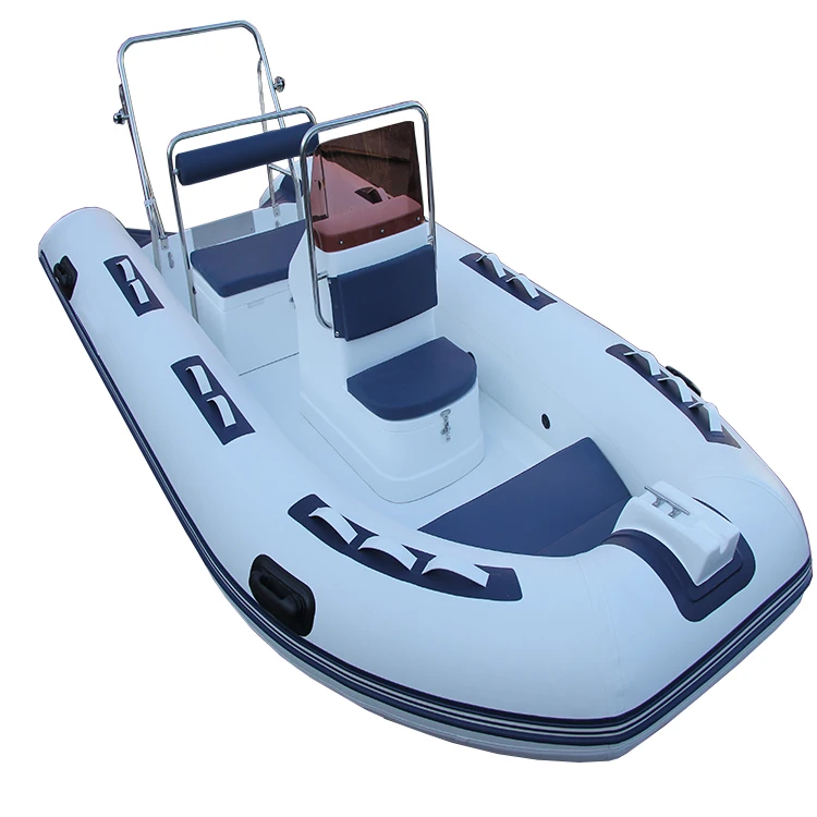 ZhenBo Luxury Heavy-duty Rib-390 PVC Rigid Fiberglass Hull Inflatable Yacht Tender With Console