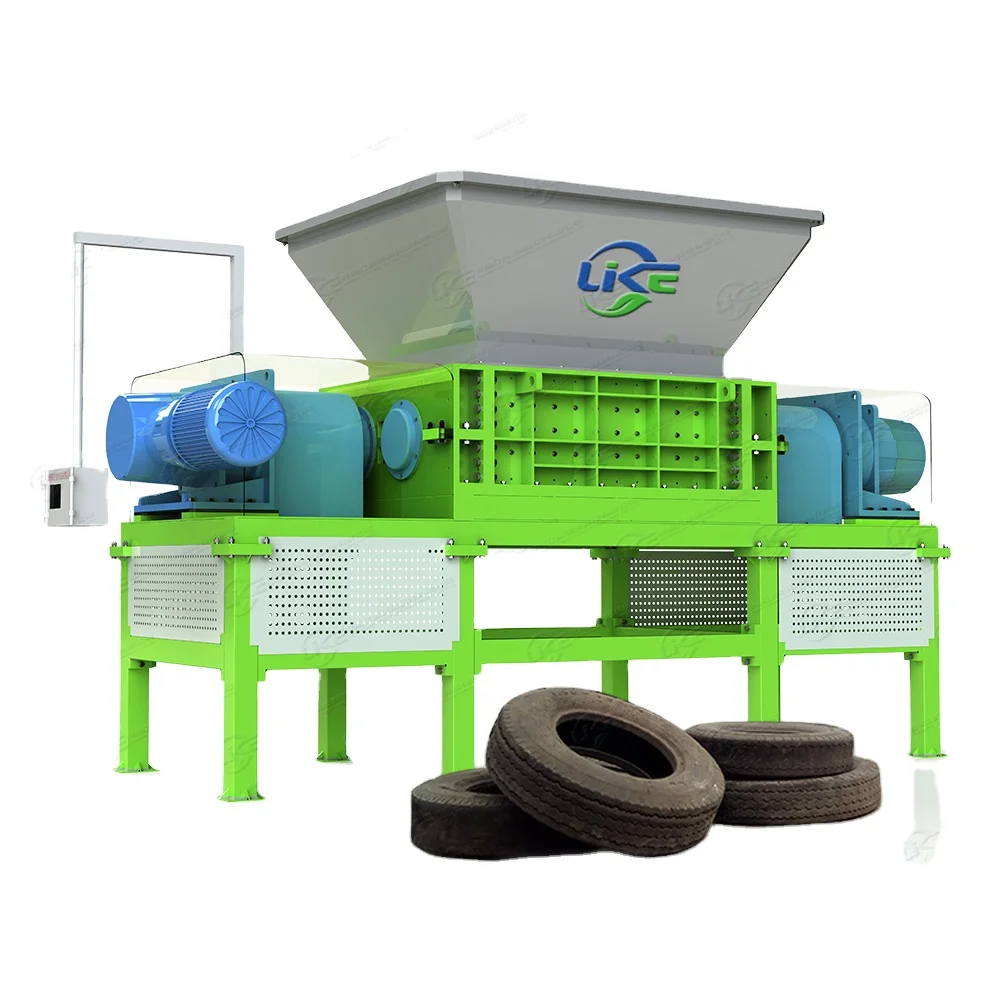 
tyre shredder machine in waste tire recycling machine for tire cutting machine for sale 