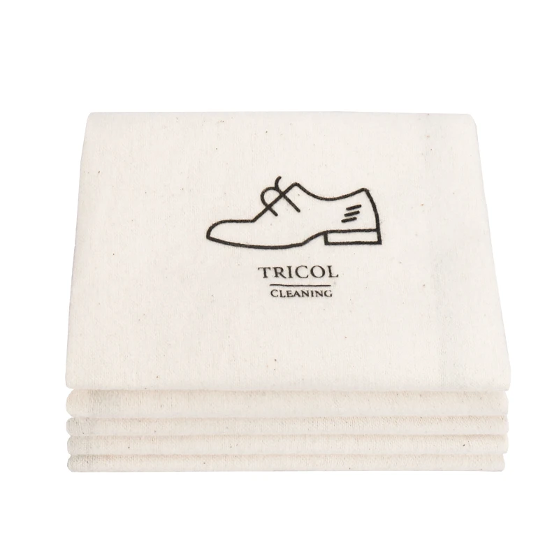 French white 200gsm leather shoes  furniture cotton cleaning cloth