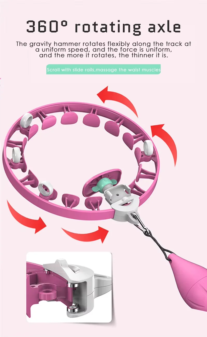 YIWU Smart Fitness Circles for Adults Weighted Hula Hoop with Vhoop Combo for Weighted Hoola Hoop Workout