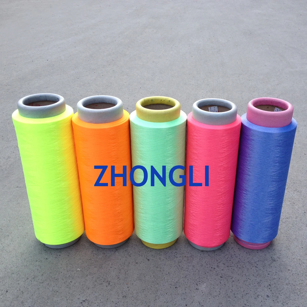 100% Polyester DTY textured filament yarn HIM SIM NIM 150D/48F black