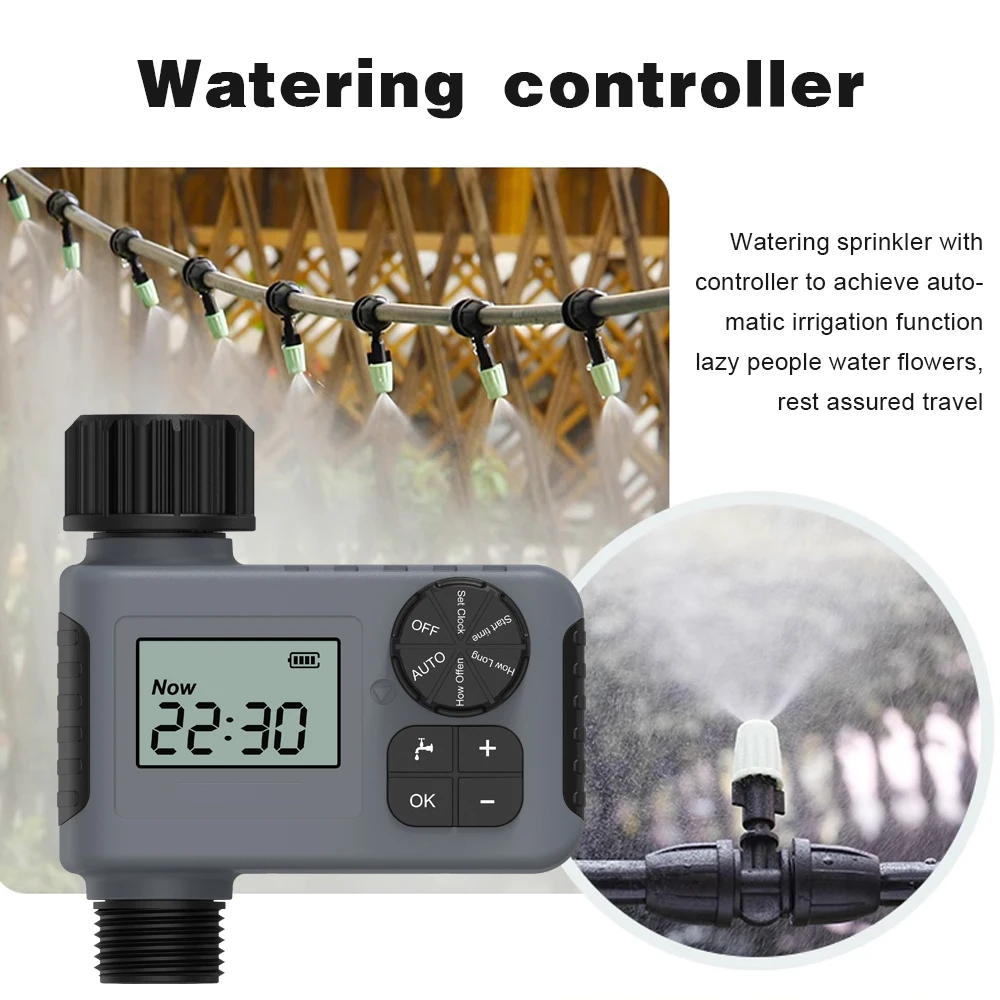New Arrivals SGW05 Waterproof Large screen Garden Timing Irrigation Remote Automatic Watering Device