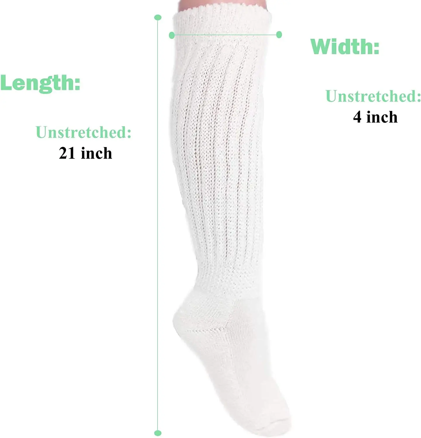 Slouch Women and Men Extra Tall Heavy Cotton Socks
