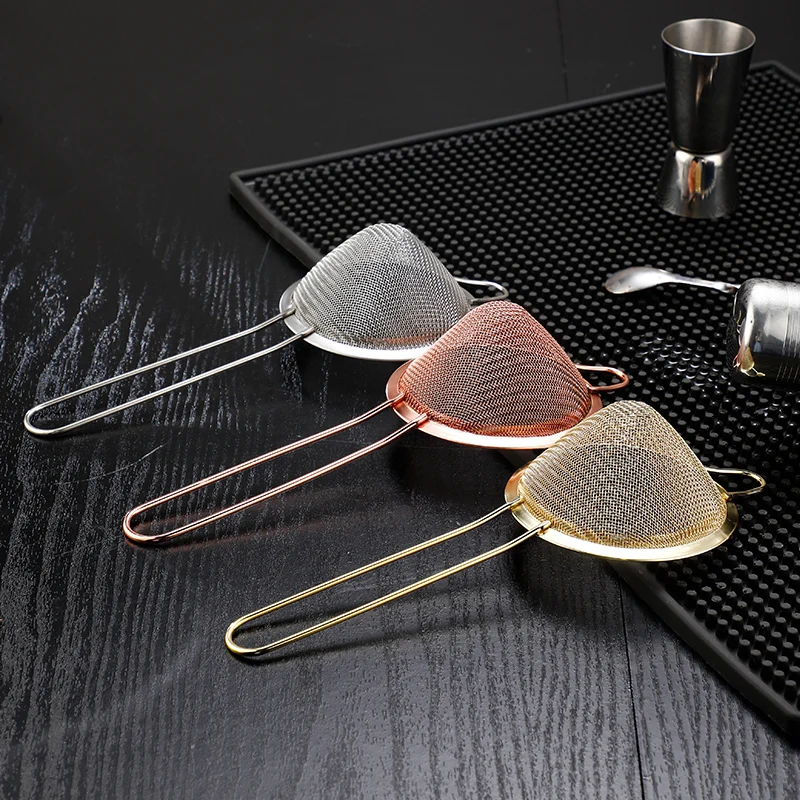 Professional Stainless Steel  Cocktail  Bar Tools Conical Fine Mesh Strainer
