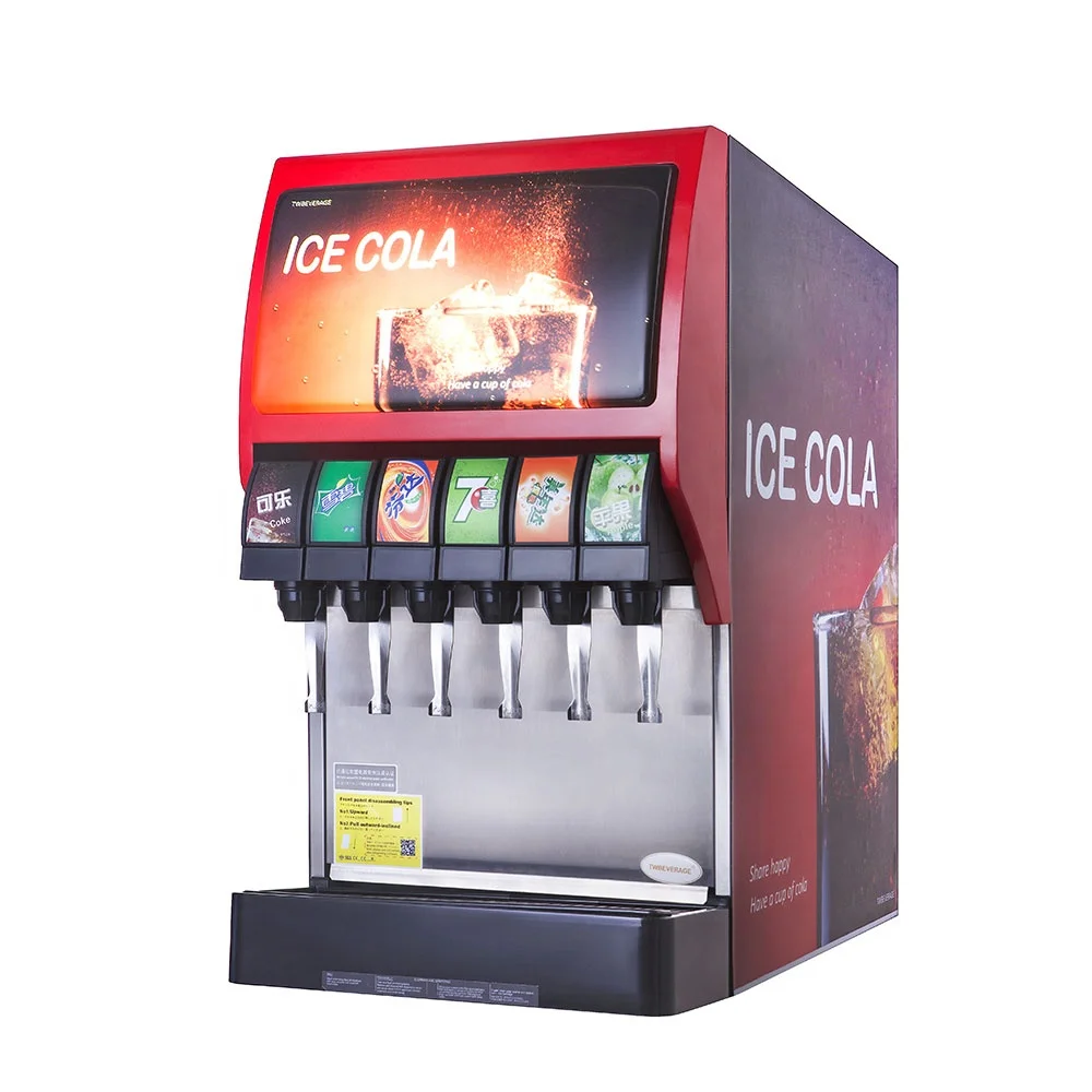 Electric Stainless Steel Frozen Carbonated Post Mix Commercial Cola Juice Water Beverage Cooler Dispenser Machine