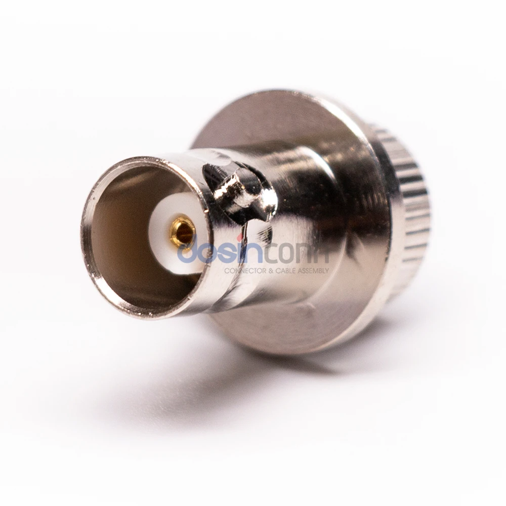 Manufacturer 50ohm Copper Stainless Steel RF Straight Female Jack BNC Connector