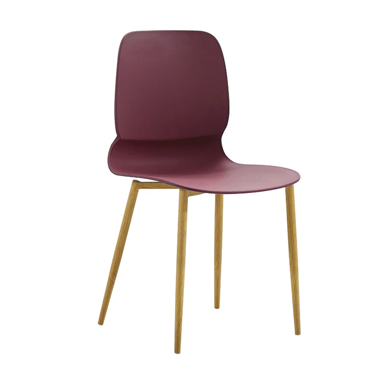 Forman Home Alibaba-Furniture Gold Metal Frame Plastic Dining Chair For Living Room Seating