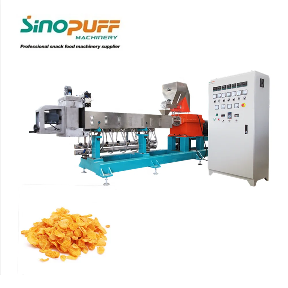 
Fully Automatic Nestle Toasted Multigrain Frosted Breakfast Cereal Corn Flakes Food Production Line 