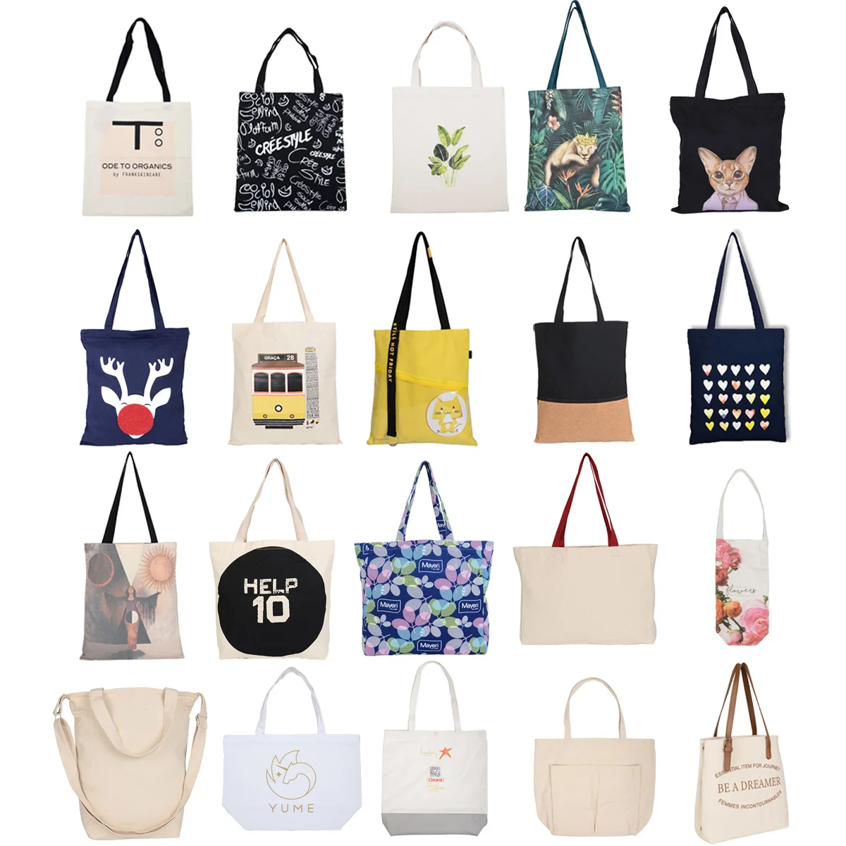 Высококачественная индивидуальная рекламная Хлопковая сумка с логотипом от китайских производителей женских дизайнерских сумок