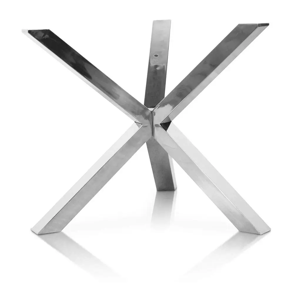 Stainless Steel Table Leg Metal Iron Dining Table Base Chrome Living Room Dining Coffee Table foot Modern Furniture Base