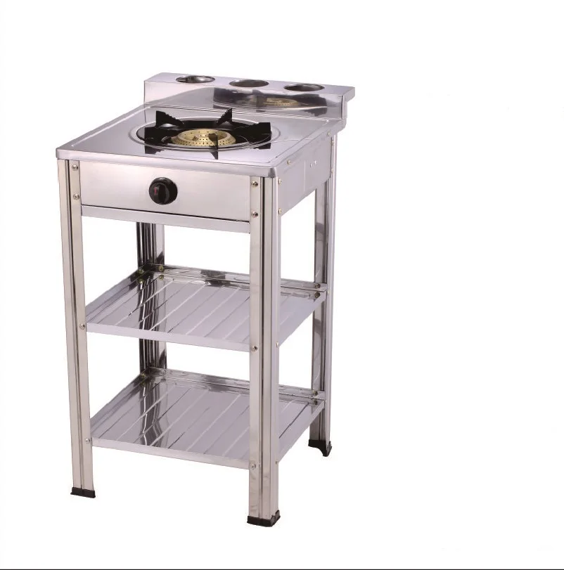 
YG-T01 Stainless steel Stander Gas Stove With Brass Cap 
