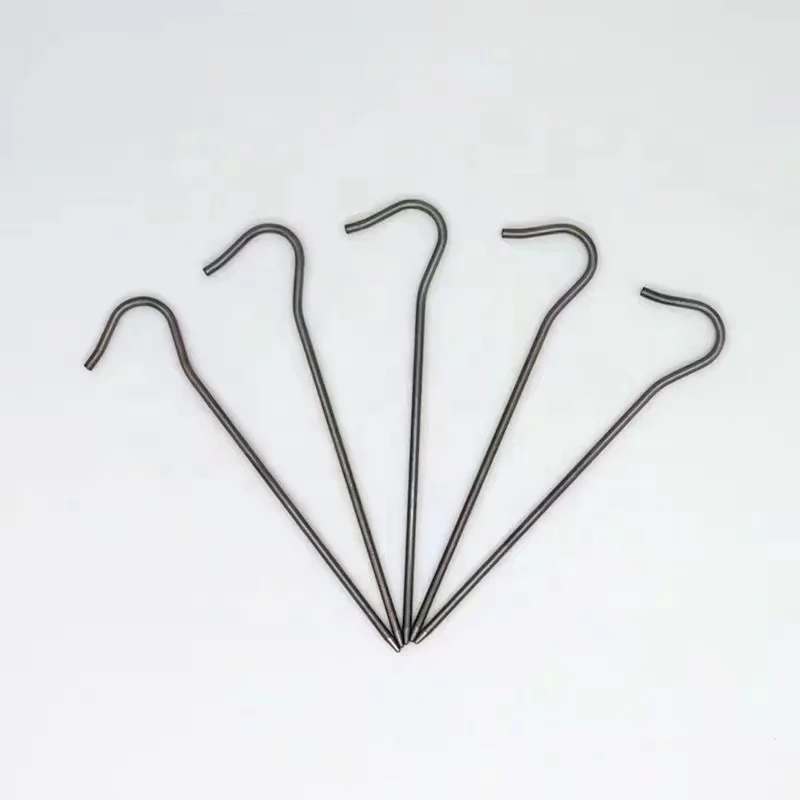 Titanium Hook Tent Stakes Tent pegs Nail pegs Dia 3mm 5mm 8mm