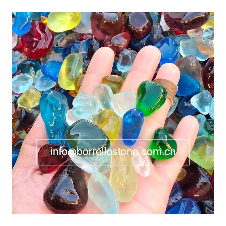 Beach glass, Sea glass, Tumbled glass pebble Garden glass