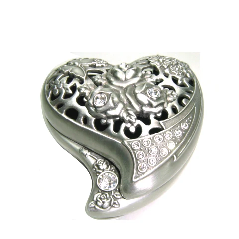 Pretty love heart jewelry boxe with holes