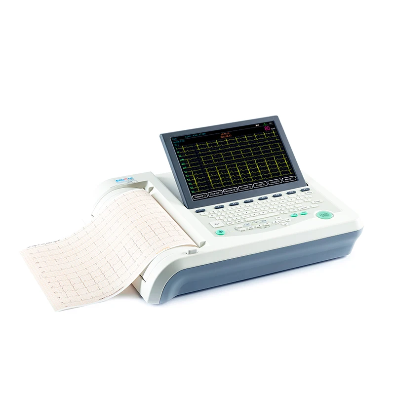 Precise heart monitor ekg EM-1201B 12 channel portable ecg machine with analyzer