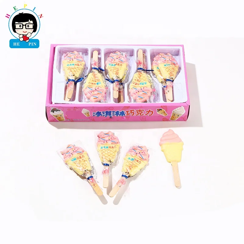 Wholesale Delicious Ice Cream Shape Chocolate Candy Funny Popsicle Style Chocolate Snack