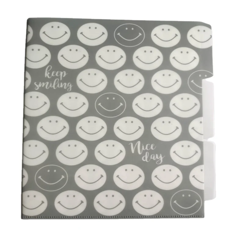 Factory supply presentation folder custom logo a4 plastic document holder multi-page classification file folder