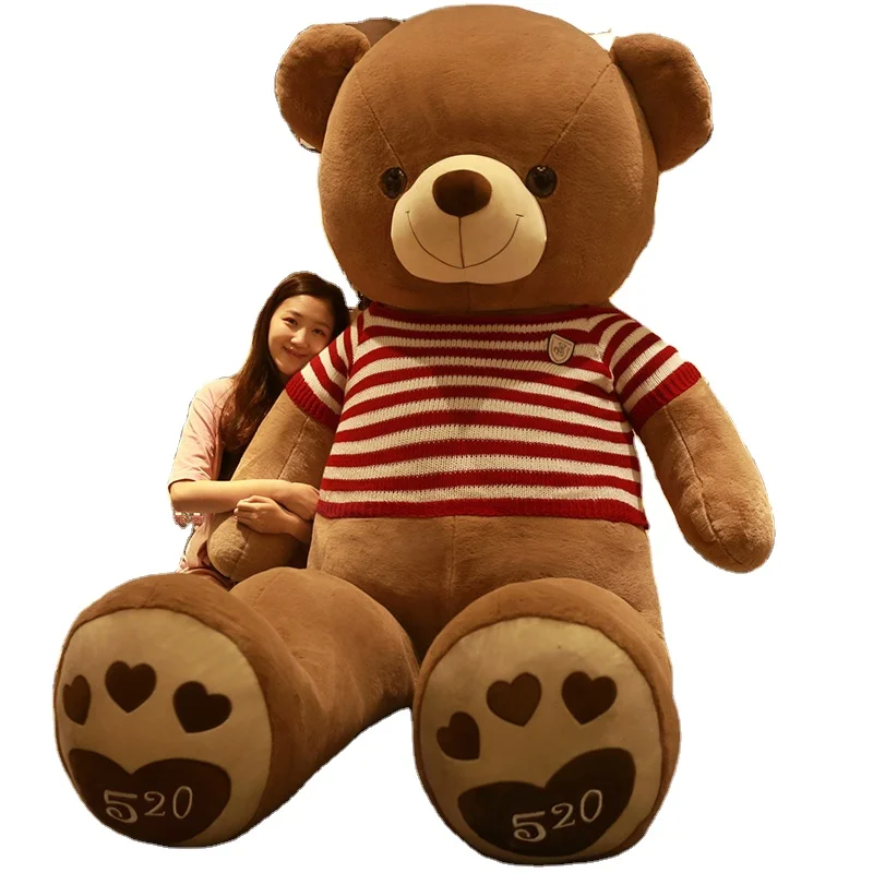 Factory Cute Giant Size Bear Doll for Girls Gift Stuffed Animals Big Plush Toy Teddy Bear Unisex Bear Skin