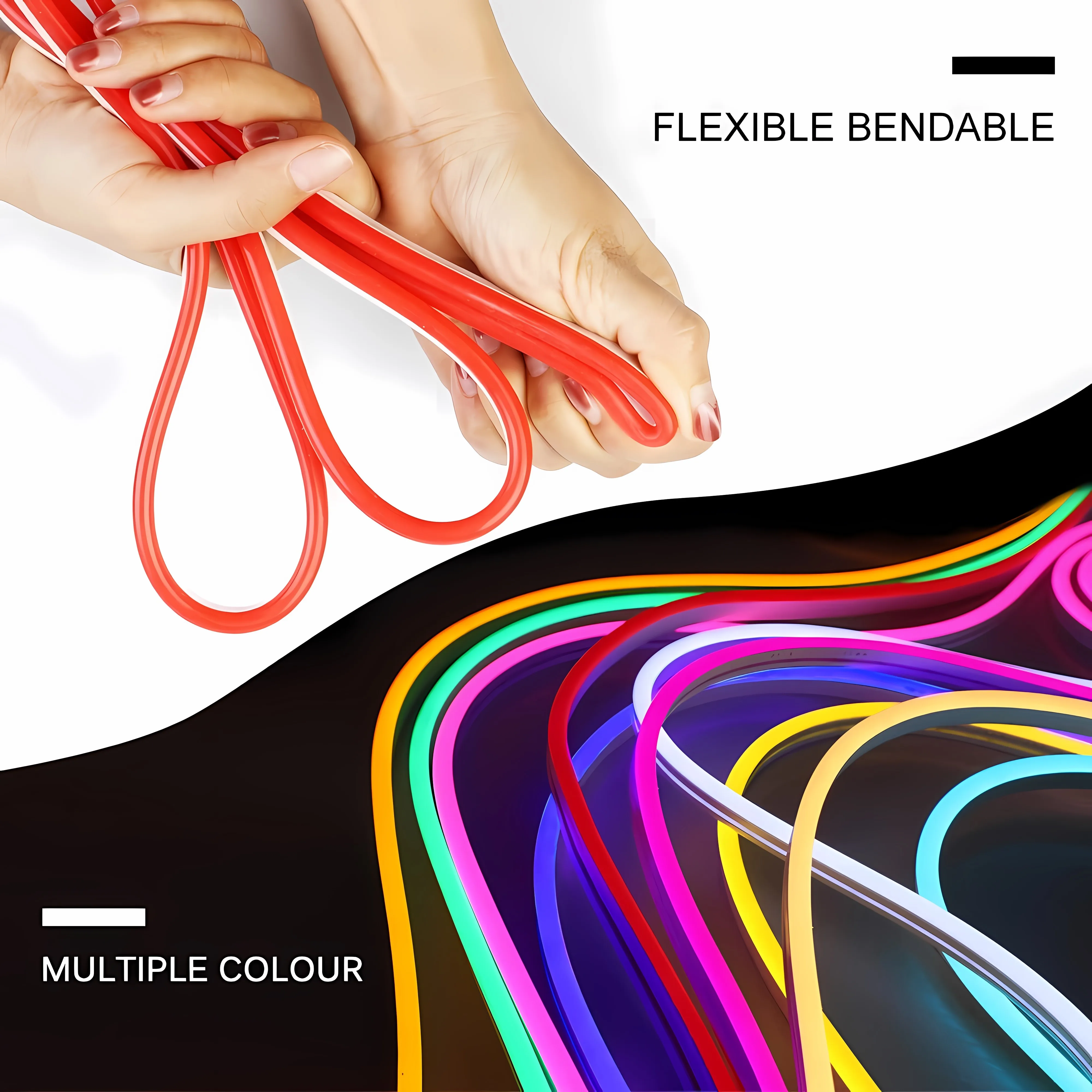 6*12Mm 12V 24V Neon Lights Led Strip Light 1Cm 2.5Cm Silicon Flexible Waterproof Custom Led For Neon Signs Neon Lights