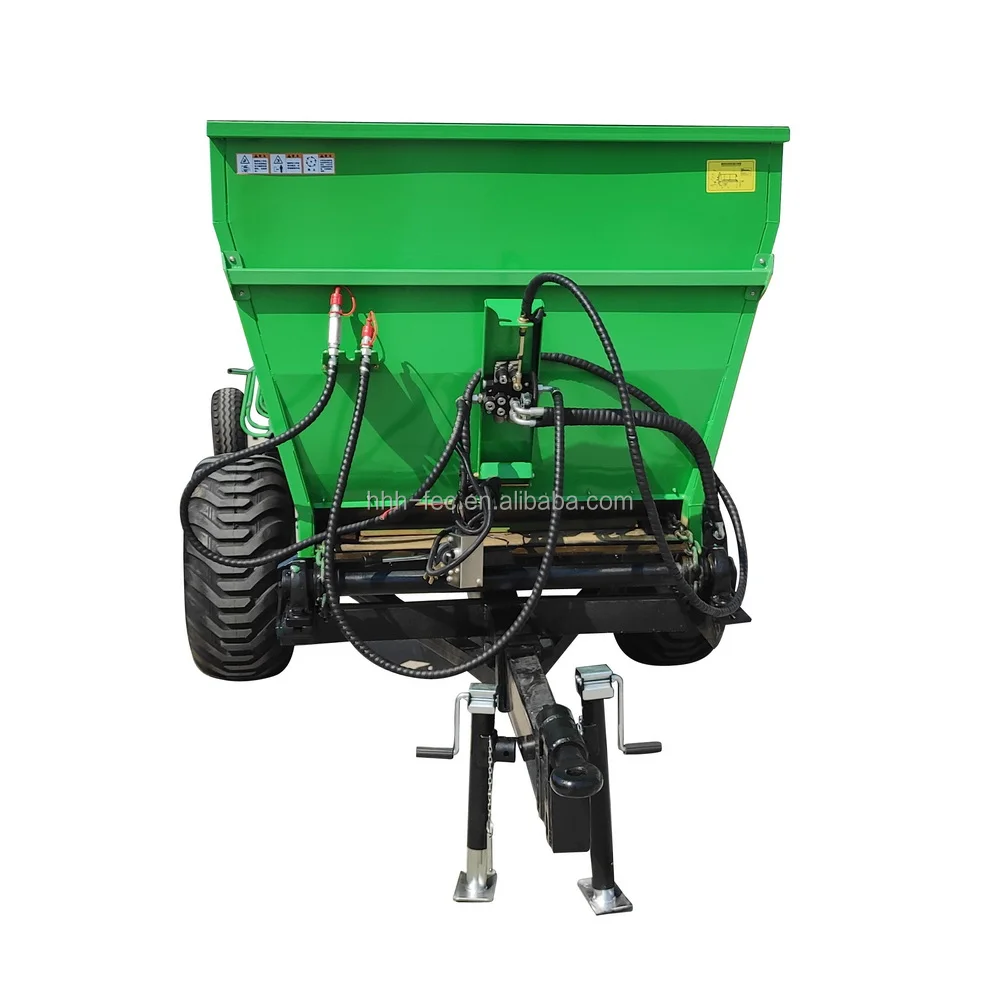 Factory supply tractor rear-mounted double throwing spreading disc type granular fertilizer and manure spreader machine
