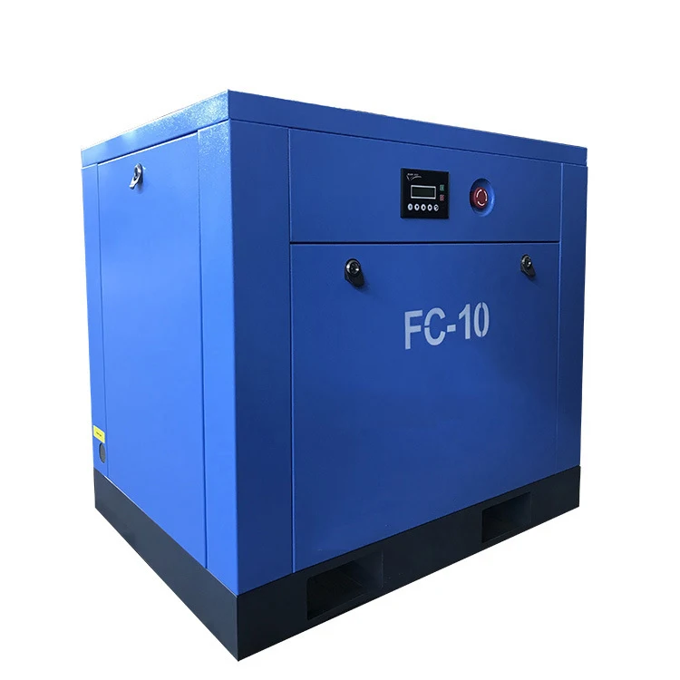 industrial 7.5kw 10hp electric direct drive screw air compressor type