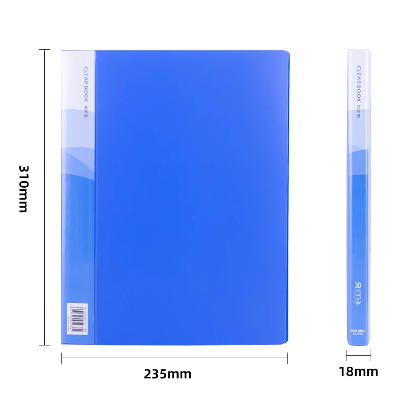Portfolio Binder with Clear Plastic Sleeves Protectors Display 60 Pages Book for Artwork Document Organizer