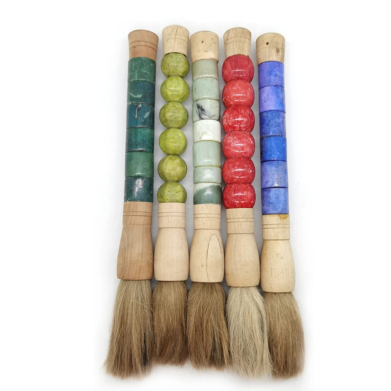 Jade Chinese home handcrafts decoration calligraphy jade writing Chinese  brush