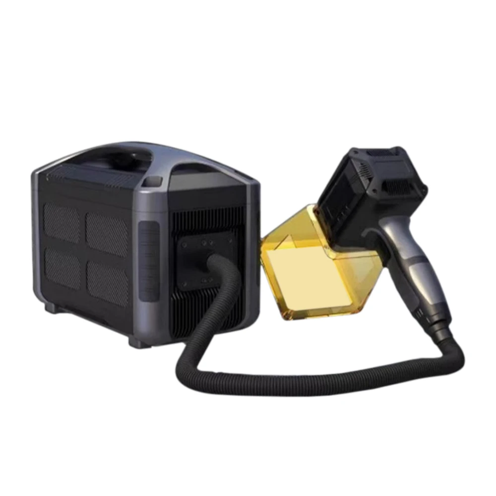 2024 New-model Portable Mini 20w/30W/50W Fiber Laser Marking Machine handheld mini marking machine for Tire metal deep engrave