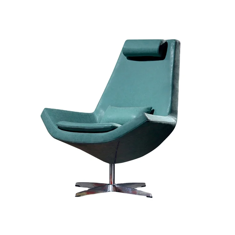 Home Recliner Modern Green Accent Fabric Chair Revolving Single Comfy Upholstered Arm Chair for Living Room