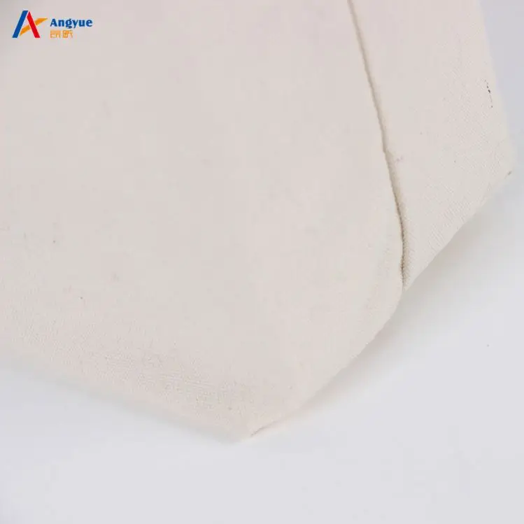 Promotional gift reusable white cotton tote bag with company logo